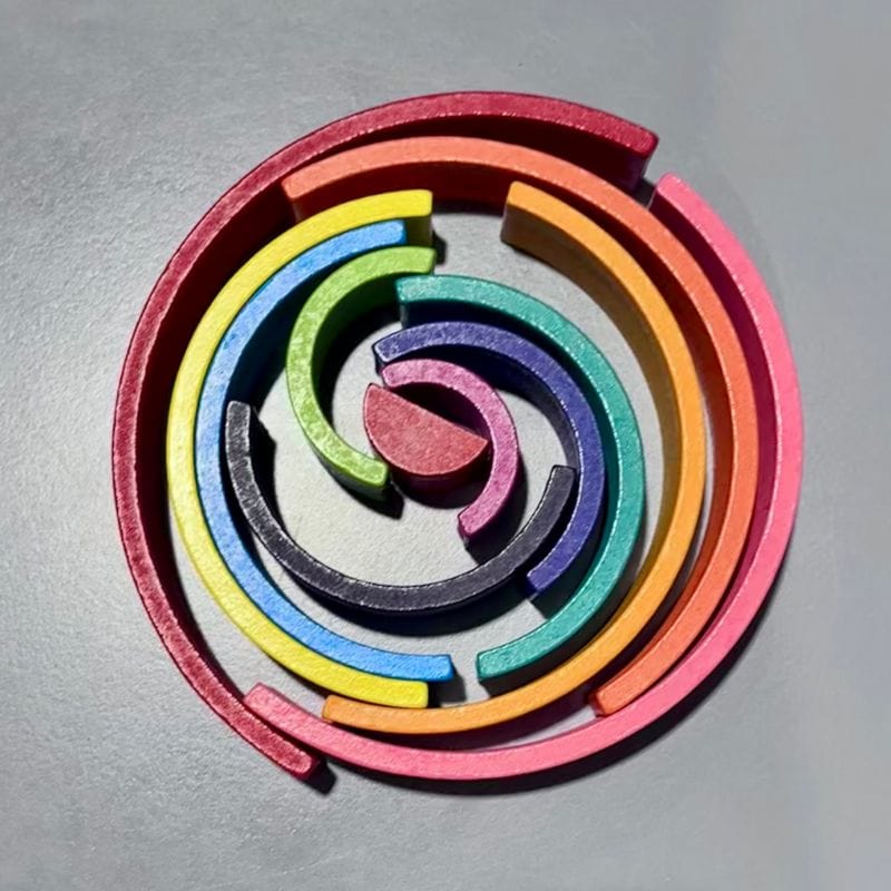 Premium Wooden Rainbow Stacker