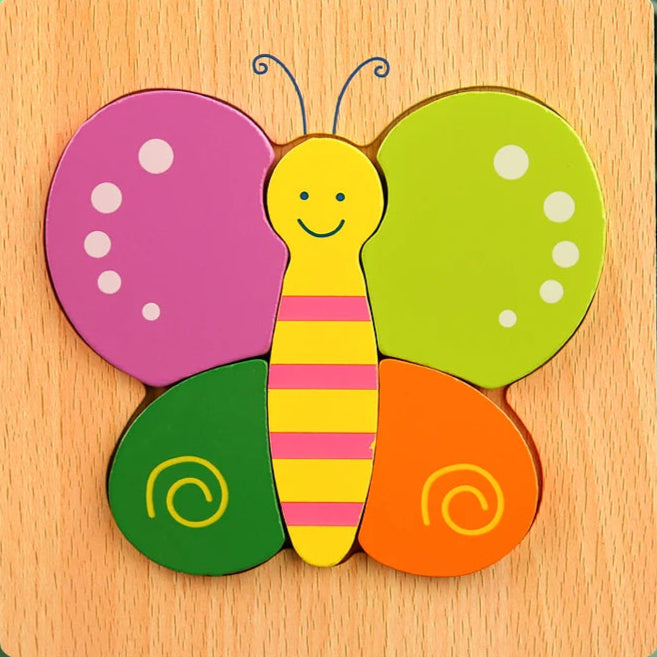 Montessori 3D Wooden Puzzle Butterfly