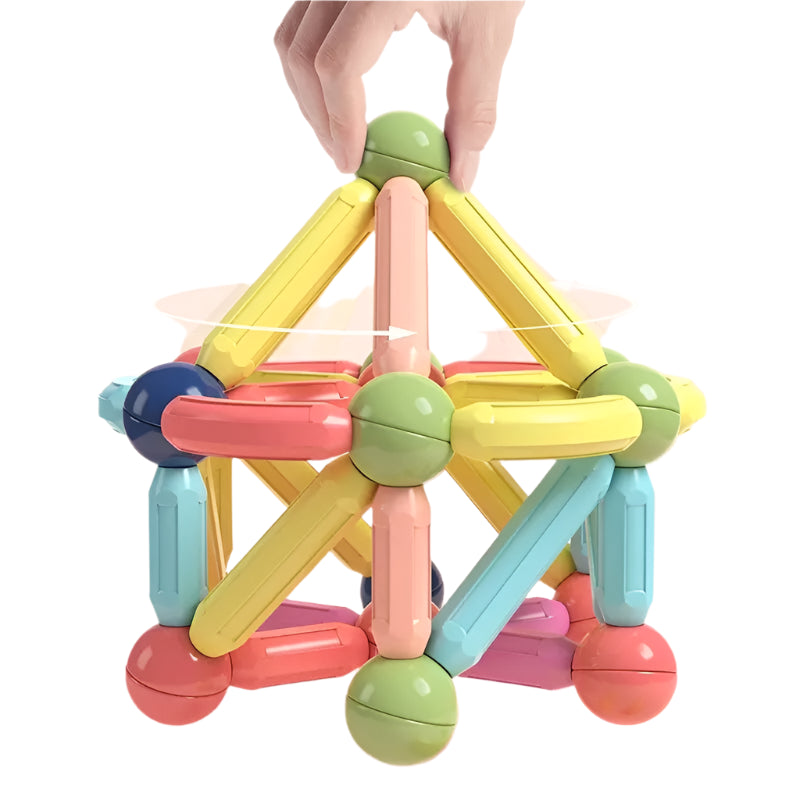 Magnetic Building Rods and Sticks Set – STEAM Construction Toy for Kids Age 3+