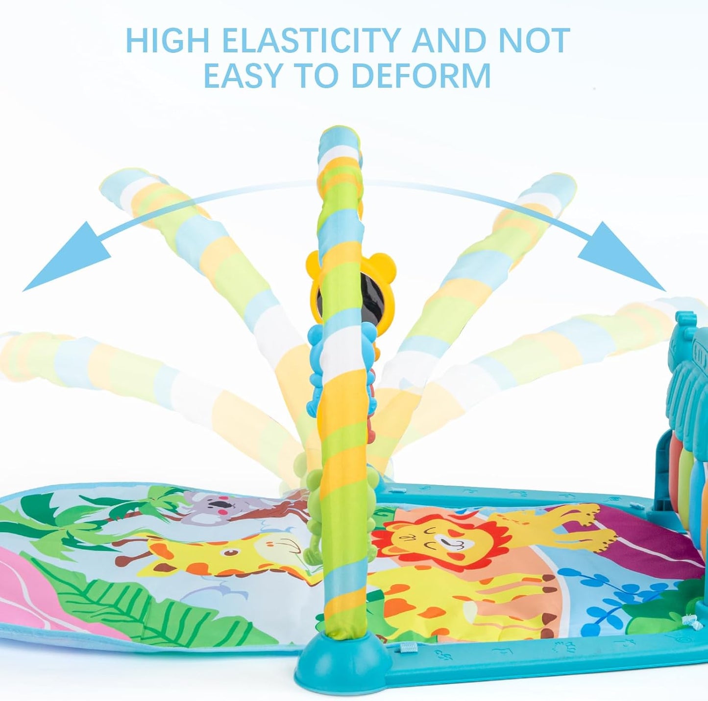 Play gym arch and sensory toys