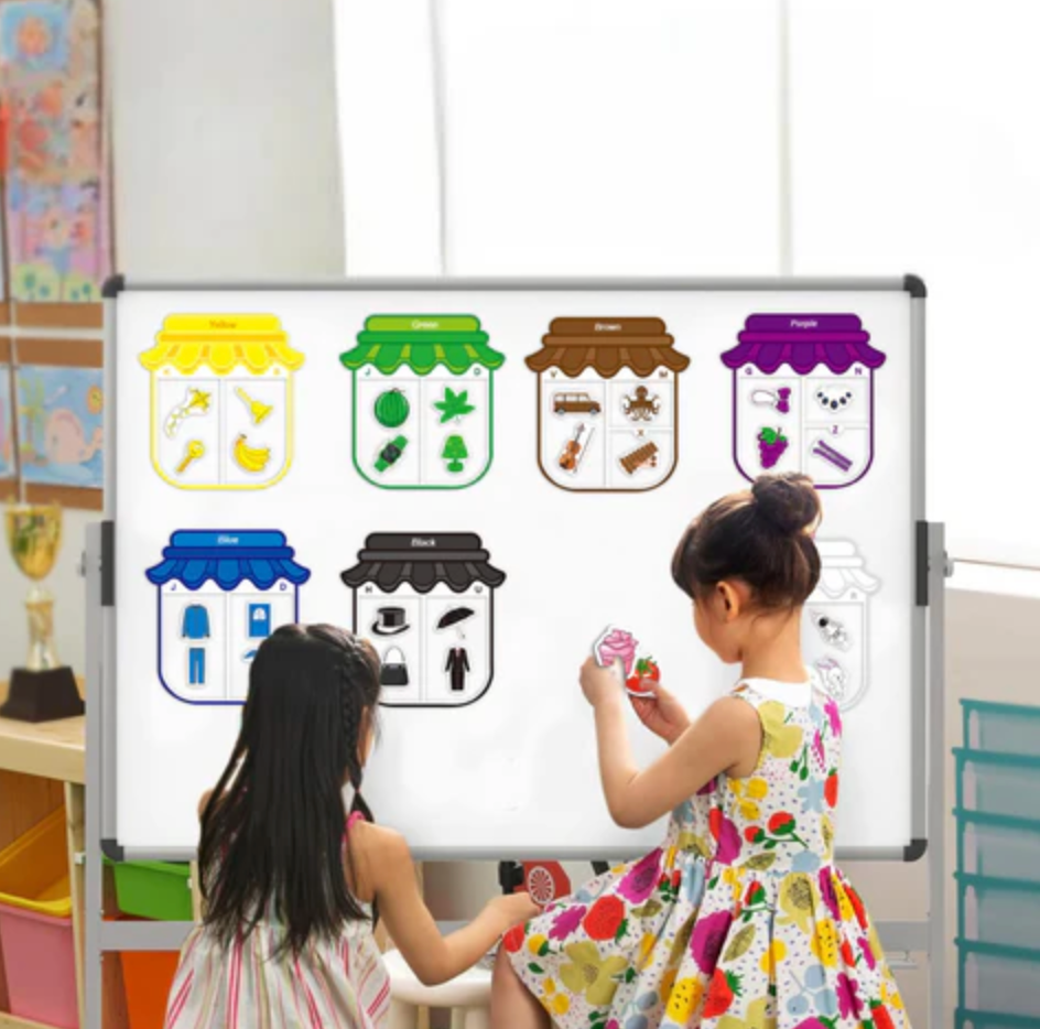 Montessori Magnetic Colour Sorting Toy – Alphabet & Shape Matching Game (Ages 3+)