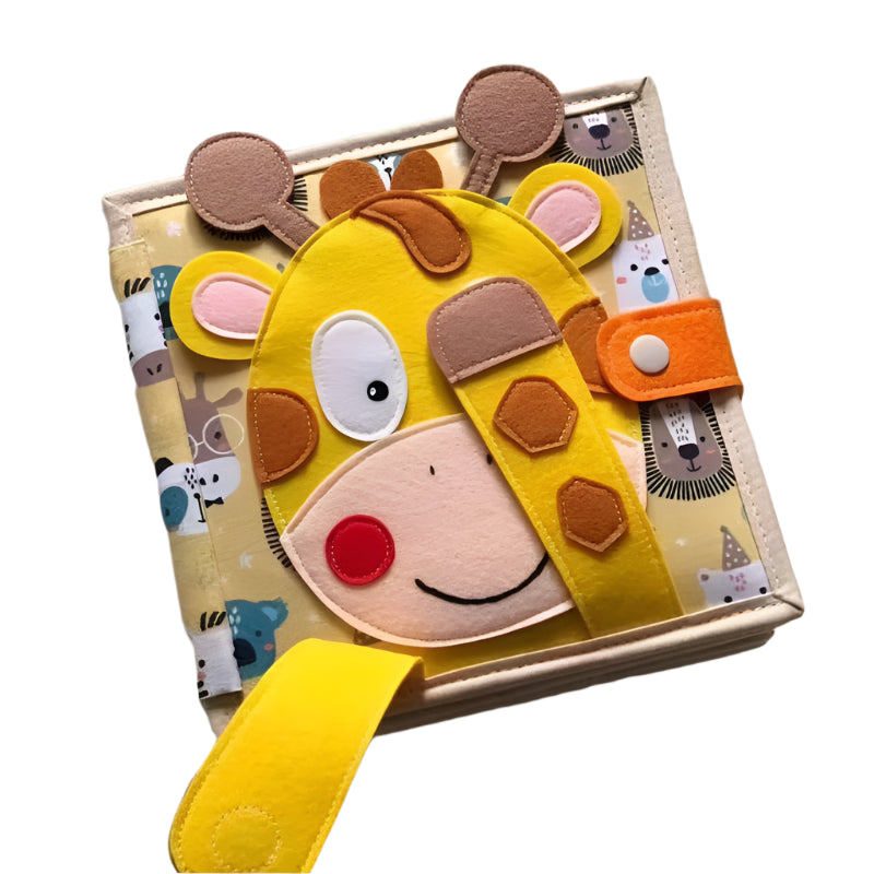 Montessori 3D Felt Cloth Book with Busy Board Features