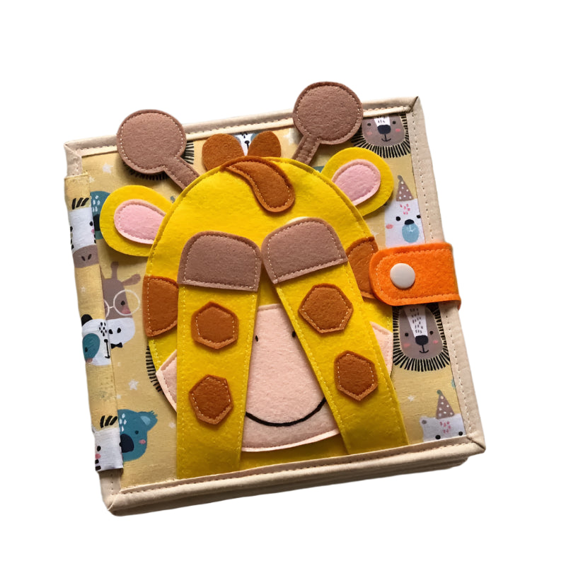 Montessori 3D Felt Cloth Book with Busy Board Features