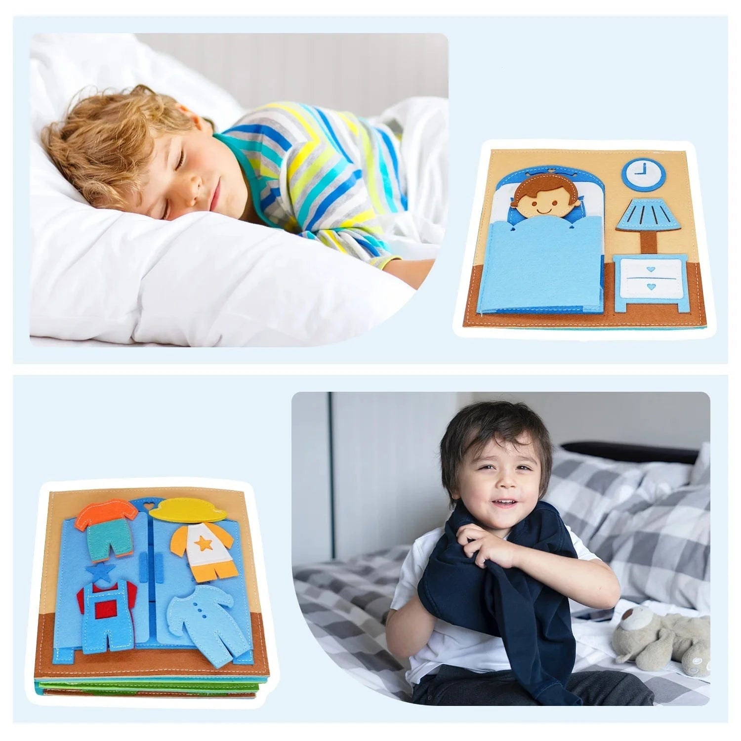 Ultimate Montessori Busy Book B Sleep / Cloth