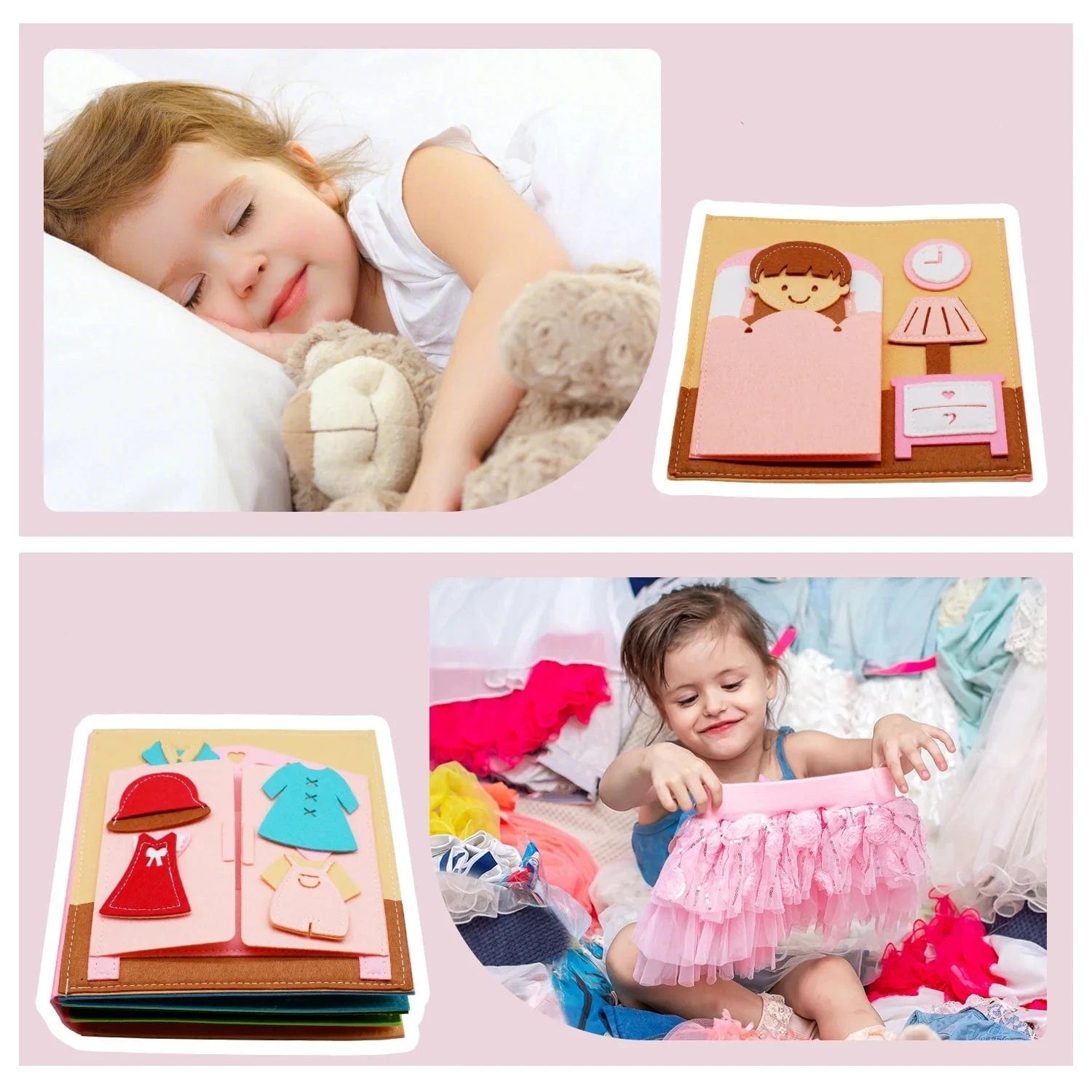 Ultimate Montessori Busy Book G sleep / cloth