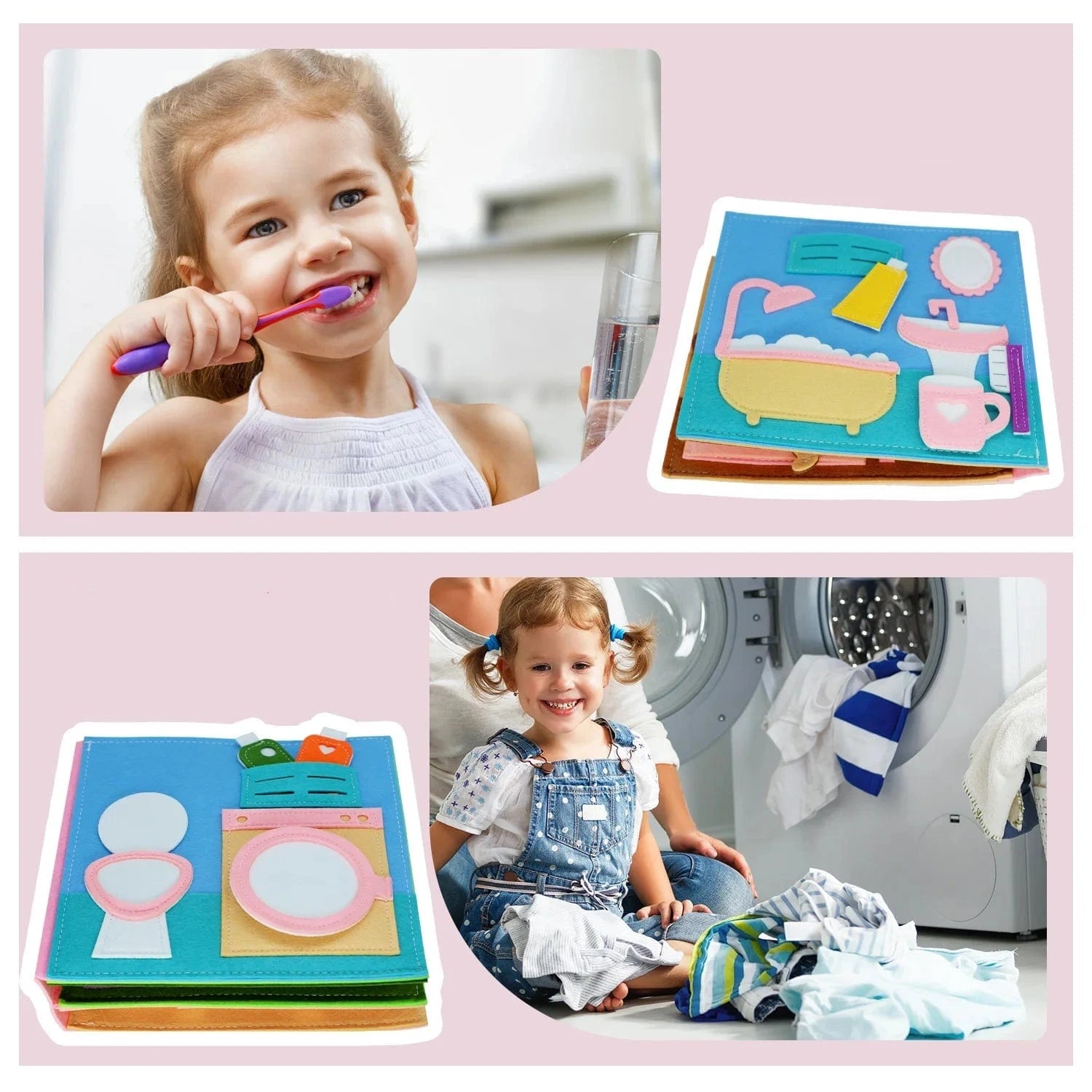 Ultimate Montessori Busy Book G Teeth / Laundry