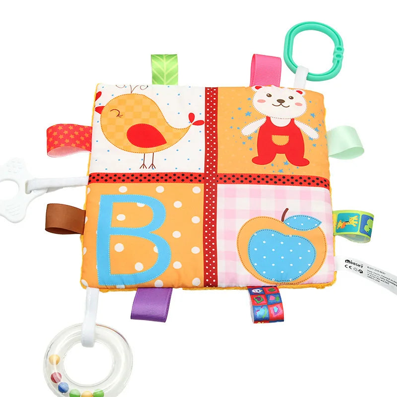 Colourful baby toy with animals and letters 