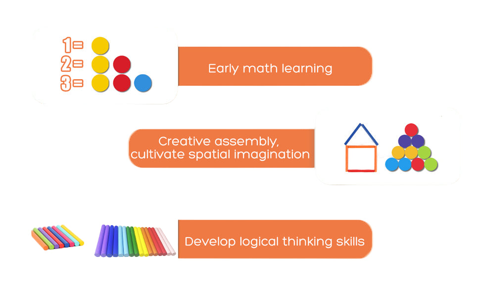 Educational materials for early math learning and spatial imagination 