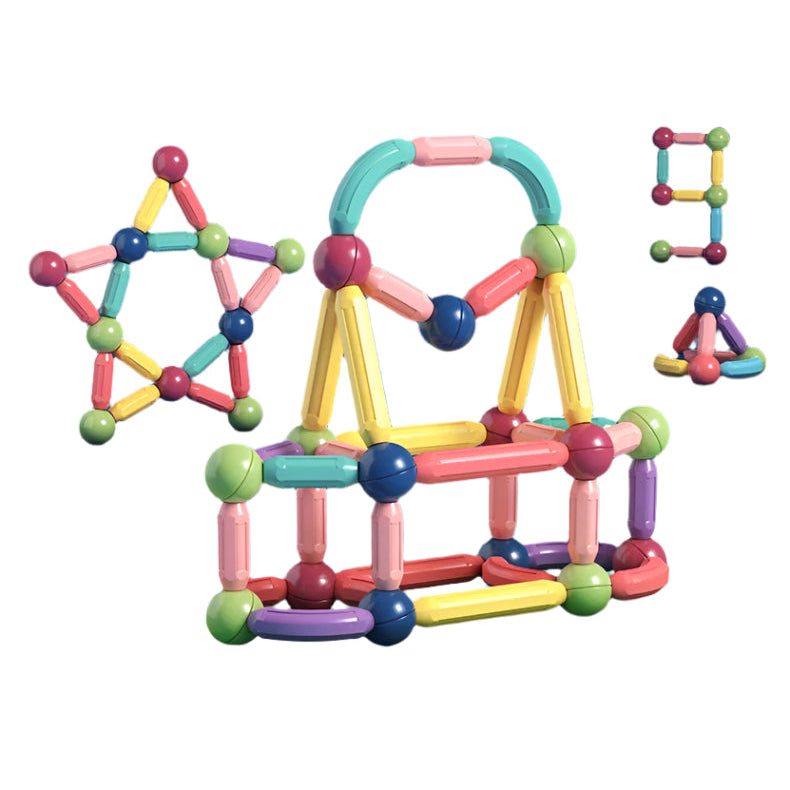 Magnetic Building Rods and Sticks Set – STEAM Construction Toy for Kids Age 3+