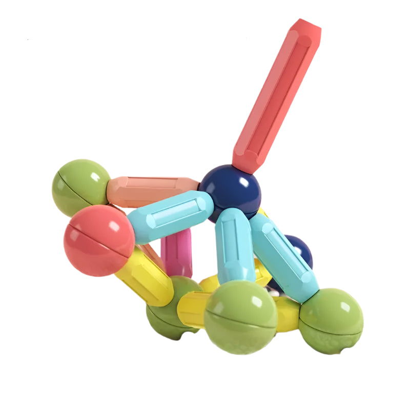 Magnetic Building Rods and Sticks Set – STEAM Construction Toy for Kids Age 3+