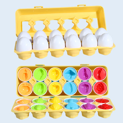 Matching Eggs Sensory Toy Fruits