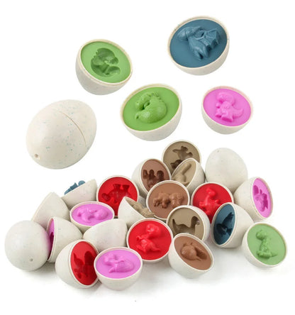 Matching eggs shapes and colours toy set