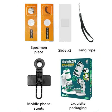 Pocket Discovery Microscope kit components