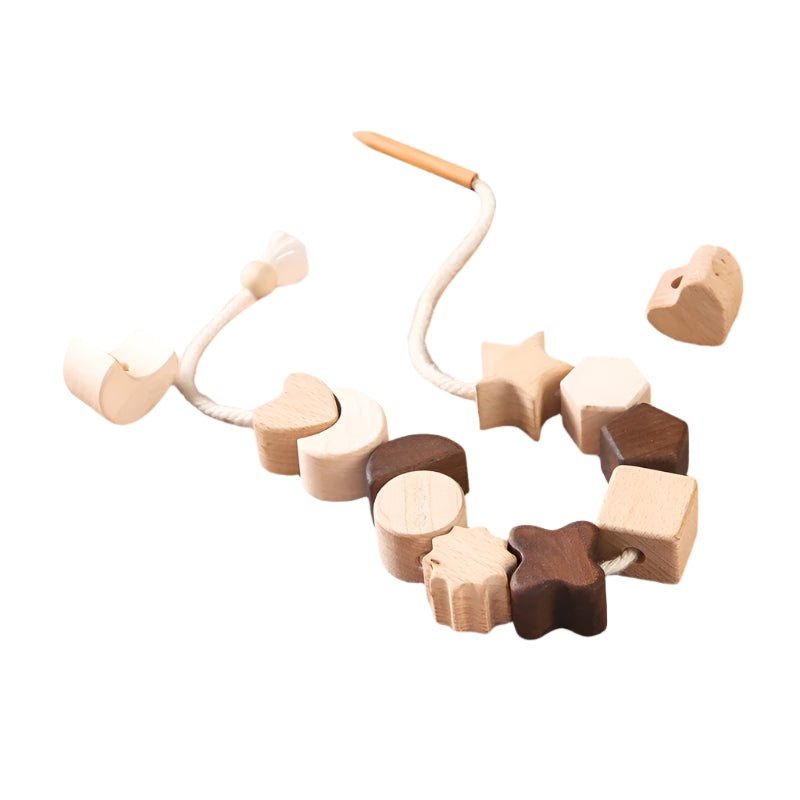 Montessori Lacing Beads & Seesaw Balance Star Moon