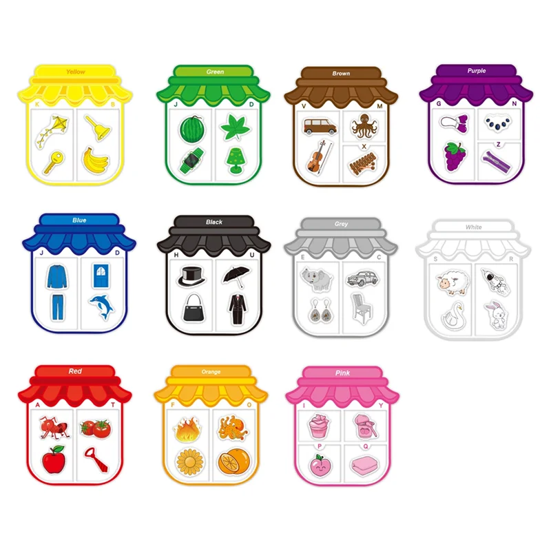 Montessori Magnetic Colour Sorting Toy – Alphabet & Shape Matching Game (Ages 3+)