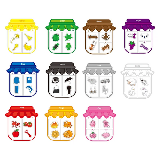 Montessori Magnetic Colour Sorting Toy – Alphabet & Shape Matching Game (Ages 3+)