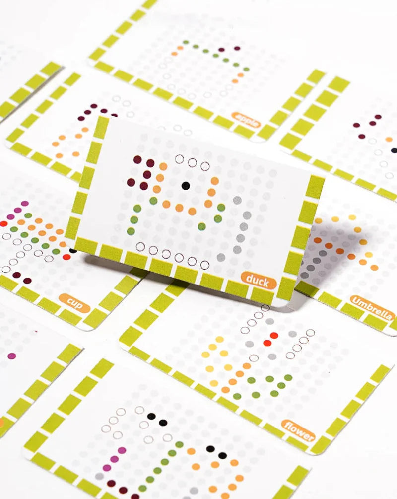 Montessori Magnetic Maze colour and number cards