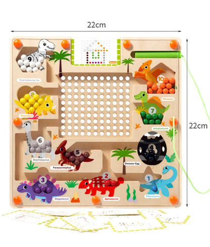 Montessori Magnetic Maze dimensions chart