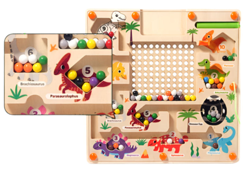 Montessori_Magnetic_Maze_Dino_Names
