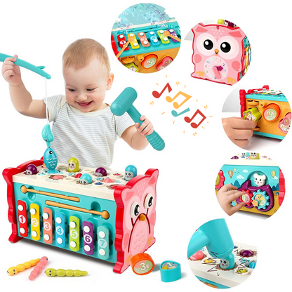 Interactive learning owl Montessori multi activity toy