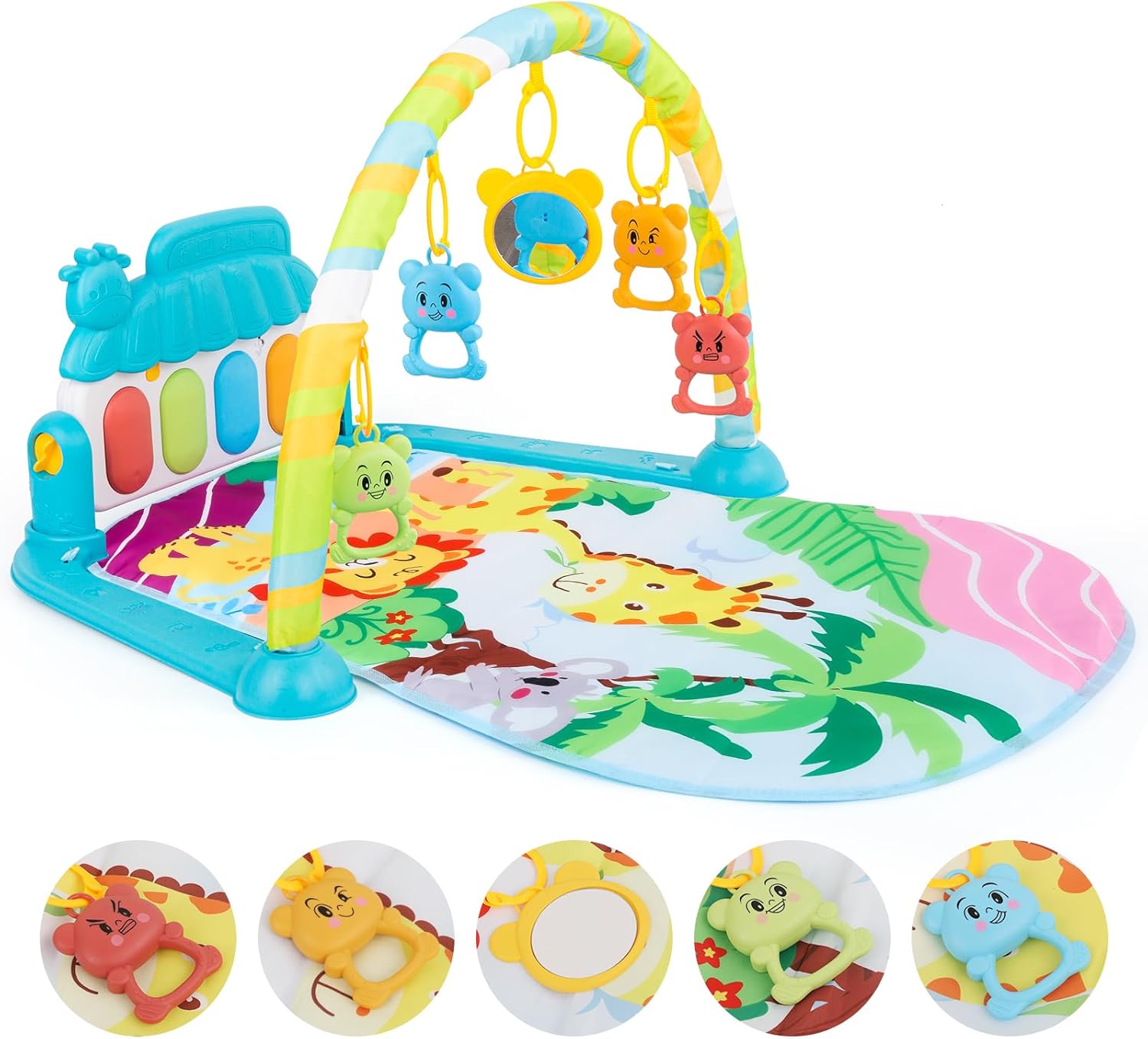 Montessori baby play gym sensory mat