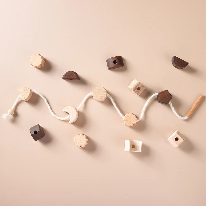 Montessori Lacing Beads & Seesaw Balance - Wonder Minds Kids