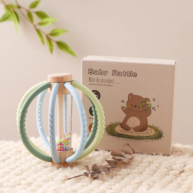 Montessori baby rattle sensory toy