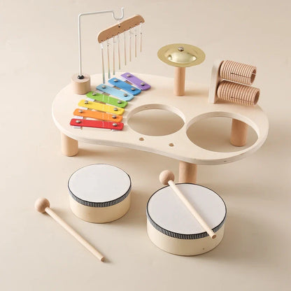 Children playing together with Montessori music table