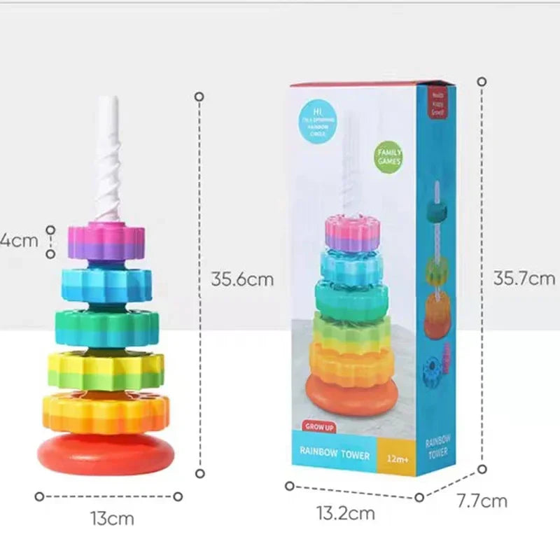 Spinning tower toy dimensions