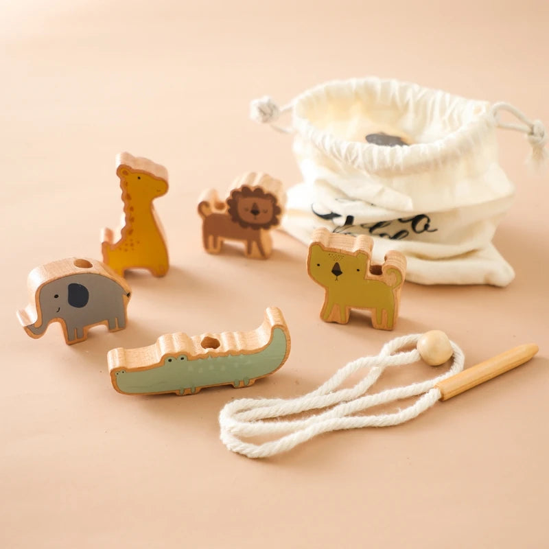 Montessori Lacing Beads & Seesaw Balance - Wonder Minds Kids