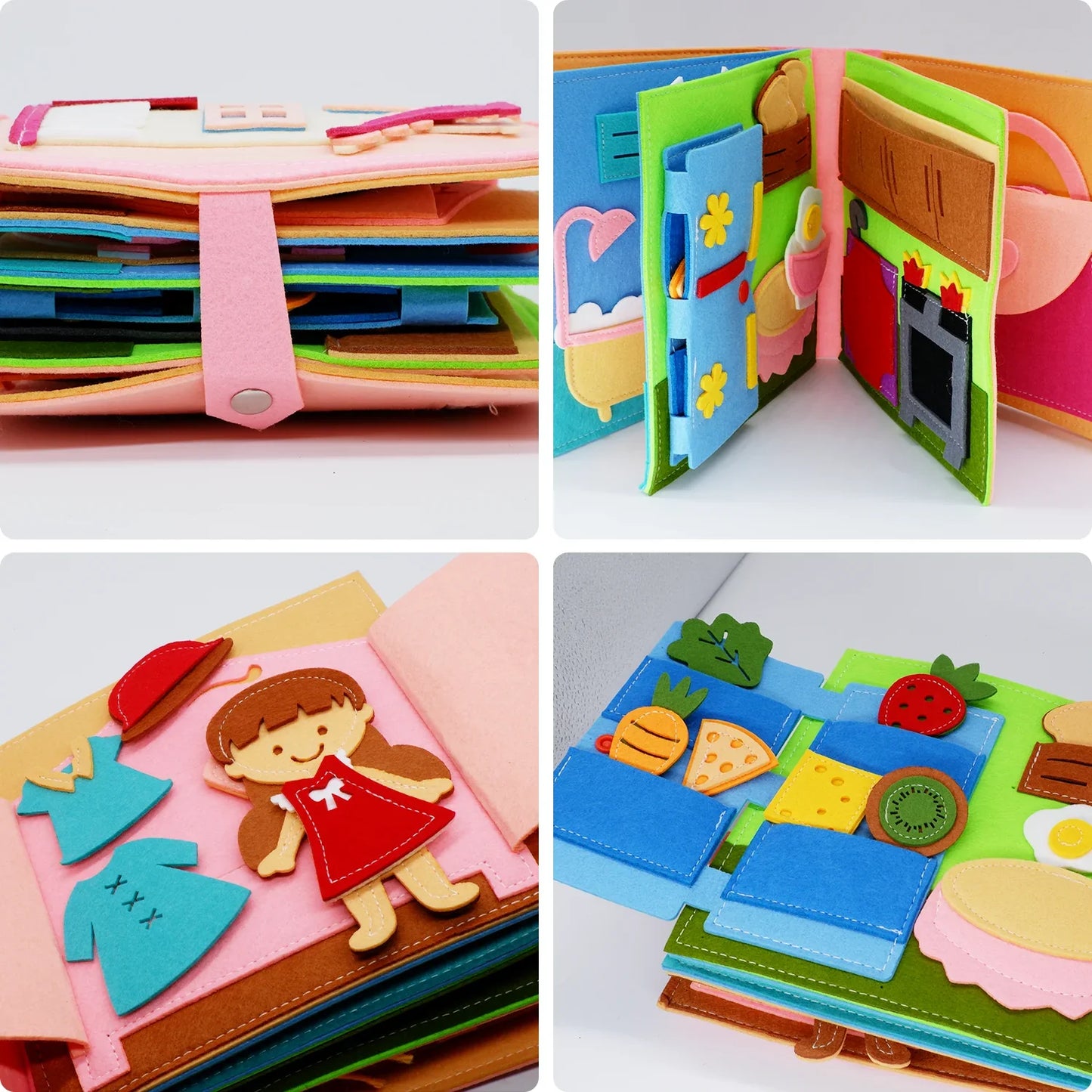Montessori Busy Book for toddlers sensory play
