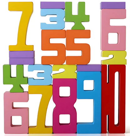 Montessori math toy for toddlers stacking numbers learning counting