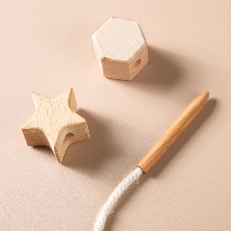 Montessori Lacing Beads & Seesaw Balance - Wonder Minds Kids