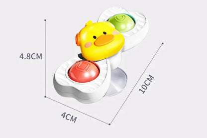 Bath and travel sensory toy size comparison