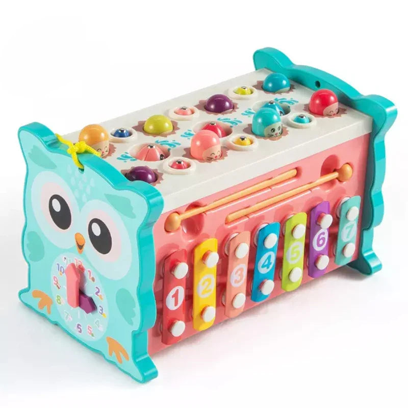 Montessori owl toy multiple activities for toddlers