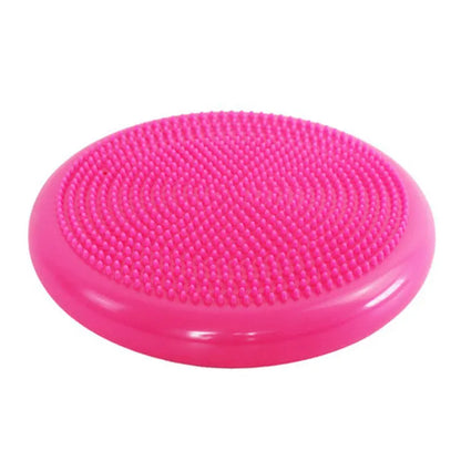 Sensory Wobble Cushion in pink with textured surface for focus and calm
