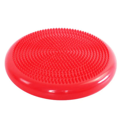 Sensory Wobble Cushion in red with textured surface for focus and calm