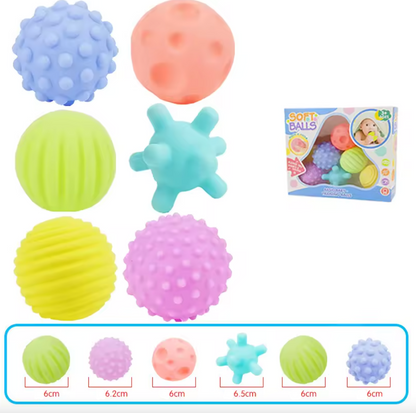 Colourful baby sensory balls set packaging