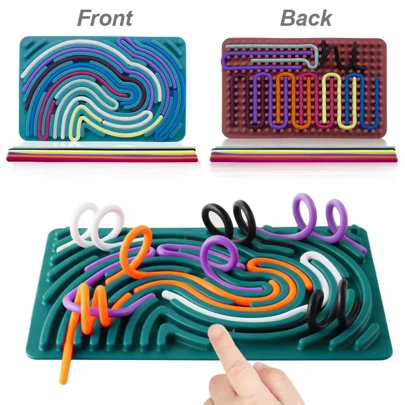 Sensory Fidget Activity Board Silicone