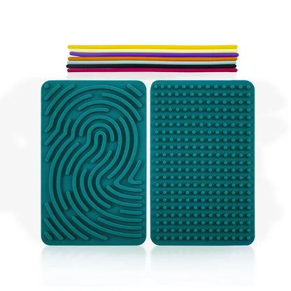 Sensory Fidget Activity Board Silicone green