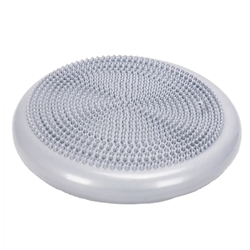 Sensory Wobble Cushion in grey with textured surface for focus and calm