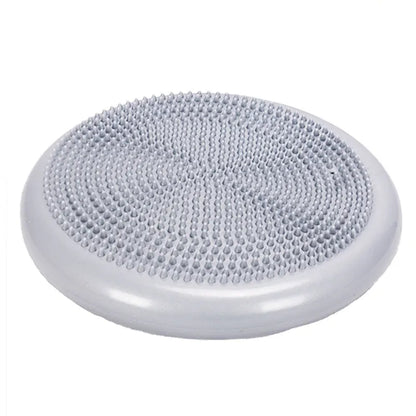 Sensory Wobble Cushion in grey with textured surface for focus and calm