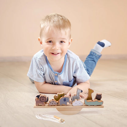 Montessori Lacing Beads & Seesaw Balance - Wonder Minds Kids