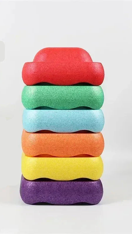 Colourful balance stepping stones for kids