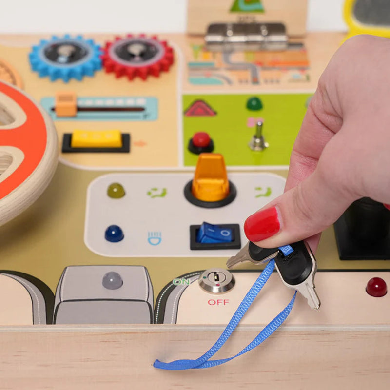 Steering Wheel Busy Board - Wonder Minds Kids