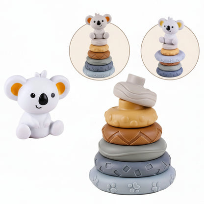 Ways to Stack the toy with a koala 