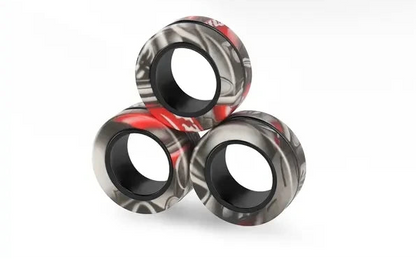 WonderCalm Magnetic Rings™ Black – Premium Focus; Calm Tool for Busy Minds