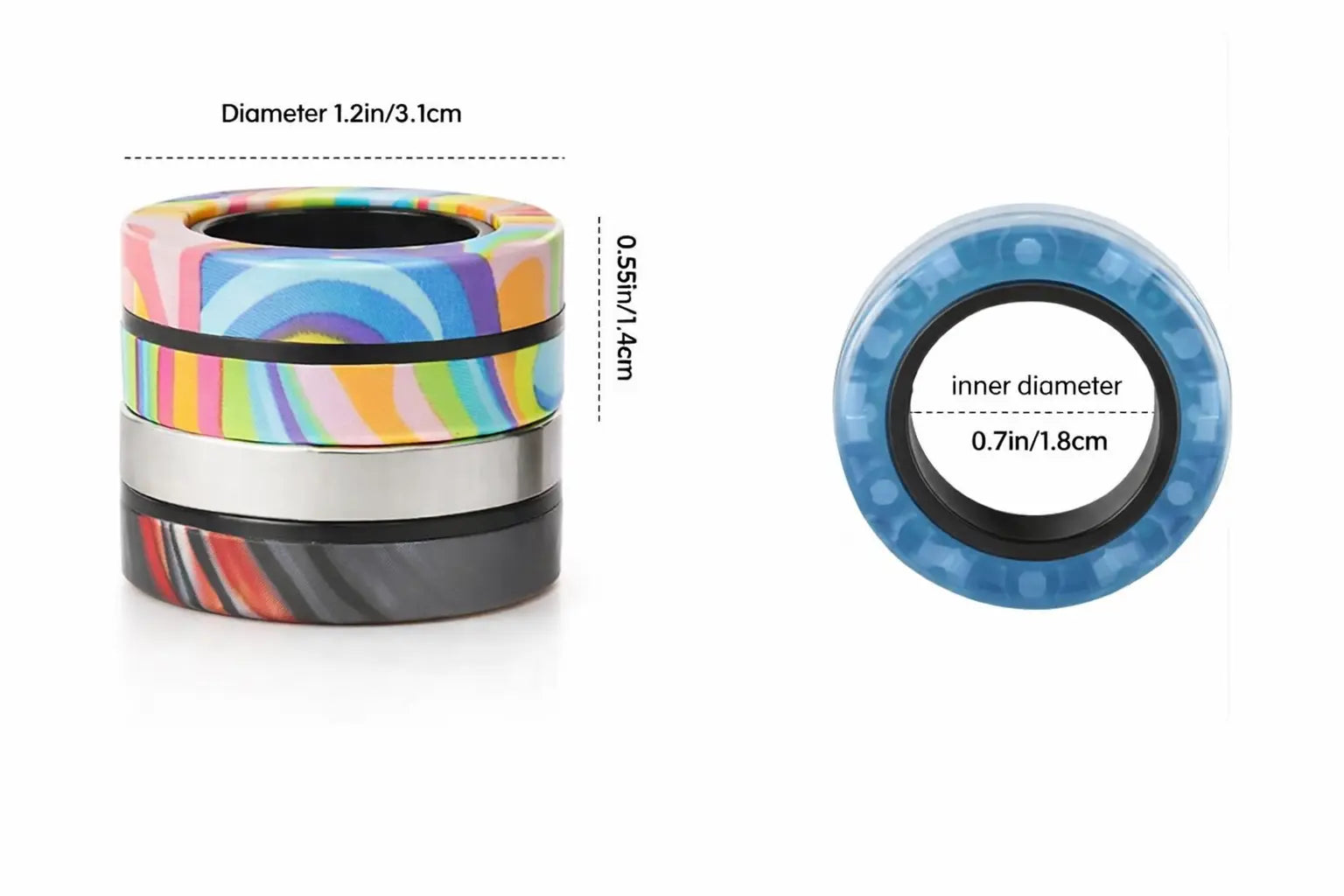Child playing with WonderCalm Magnetic Rings creative fidget toy