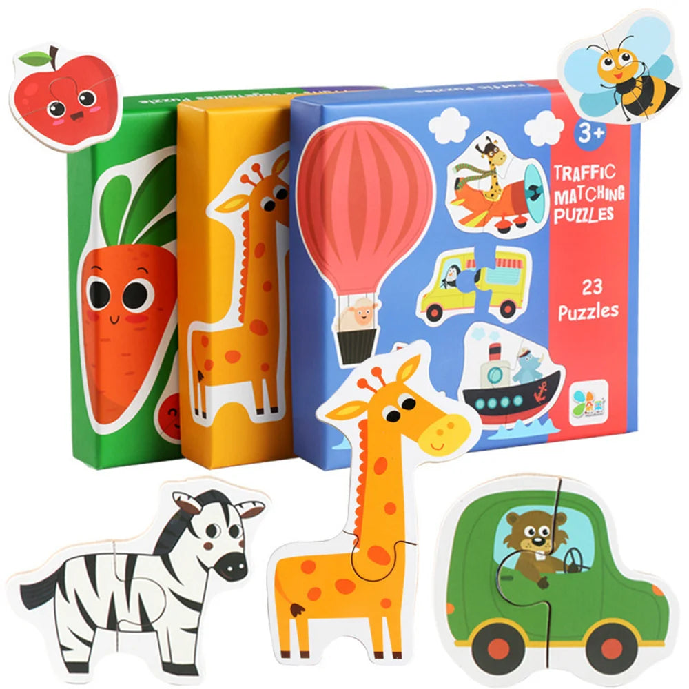 Wooden Matching Puzzles Game