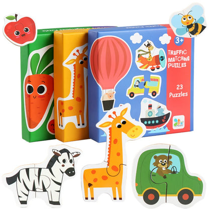 Wooden Matching Puzzles Game